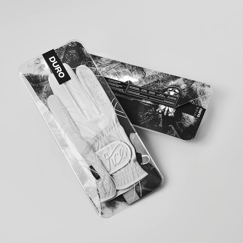 Vice Golf Vice Duro Golf Glove, White (Prior Model) - Image 4